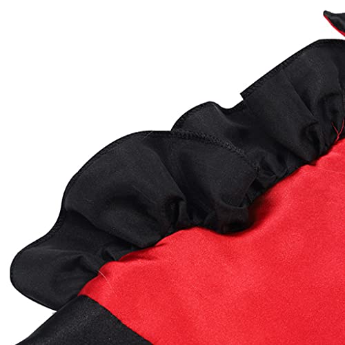 QTJUST Ropa de Halloween para mascotas, gatito, cachorro, disfraz de cosplay de vampiro negro para perro, gato, fiesta, capa de vestir