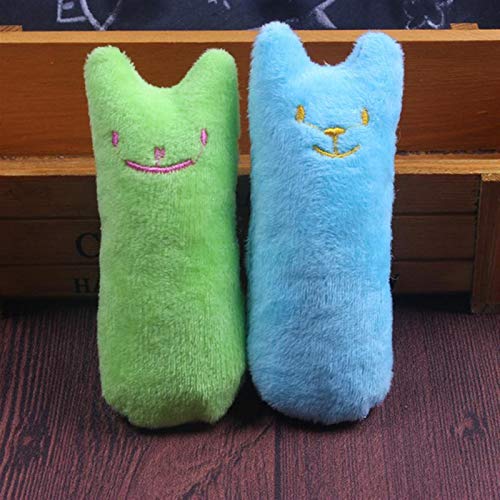 QWEQWE 1 Unids Dientes Moler Catnip Toys Funny Interactive Pelush Cat Toy Pet Kitten Masticar Vocal Juguete Garras Thumb Bite Cat Mint Gatos Juguetes (Color : Pink)