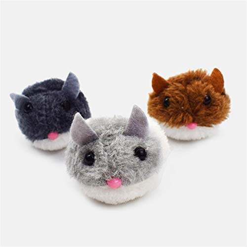 QWEQWE 1pc Lindo Gato Juguetes Gatito Gracioso Rata Seguridad Peluche pequeño ratón Juguete Interactivo Peluche Juguete Regalo Regalo ratón Mascota (Color : 1)