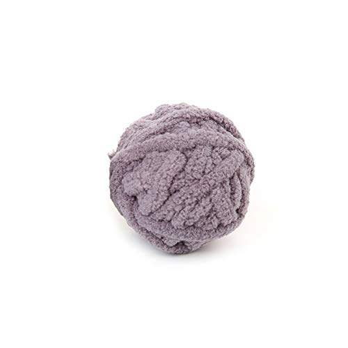 QWEQWE Divertido camión Largo Gato Juguete Mascota Bola de Mascota Gatito Cola Larga Pelea borrosa traqueteo rasguño Toys Lana Cuerda Tejido Pet Teaser Ball (Color : Gray, Size : 5x5x5cm)