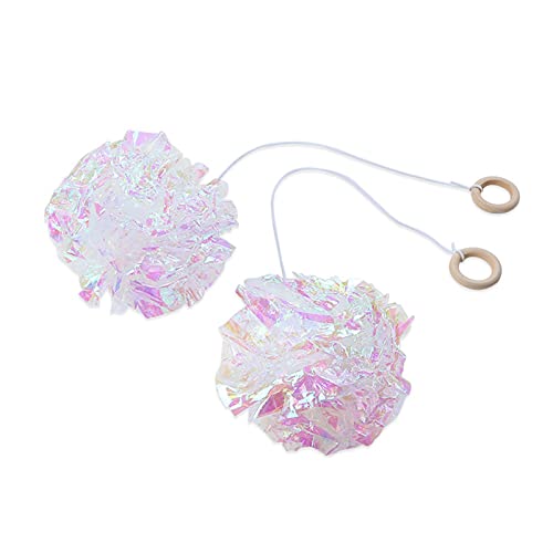 QWEQWE Productos para Mascotas Tamaño Candy Color Papel Flower Ball Anillo Toy Cat Toys Interactive Lucky Cats Suministros