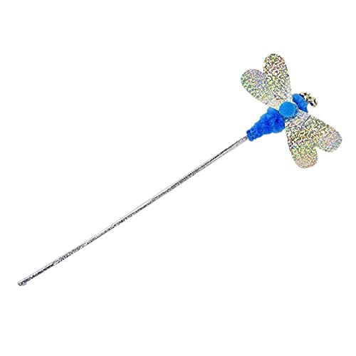 QWEQWE Suave Colorido Gato Pluma Gusano Mariposa de la Mariposa Juguete para Gatito Gatito Divertido Jugando Juguete Interactivo Juguete Gato Gato Gato Suministros de Gato (Color : L1)