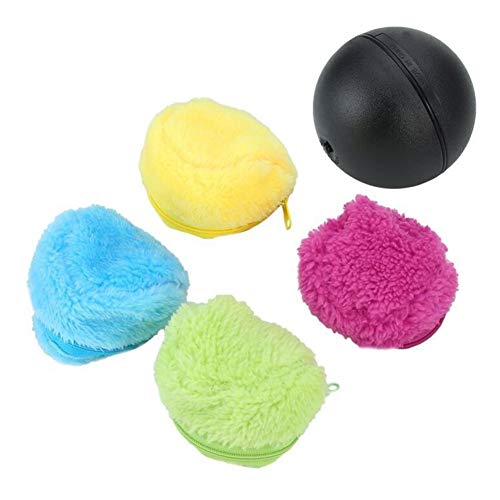 QWERBAM Juguete eléctrico for Mascotas Bola mágica Roller Ball Juguete automático Roller Ball Magic Ball Perro Gato Mascota Juguete Necesita Usar batería 5Pcs / Set (Color : As Show, Size : As Show)