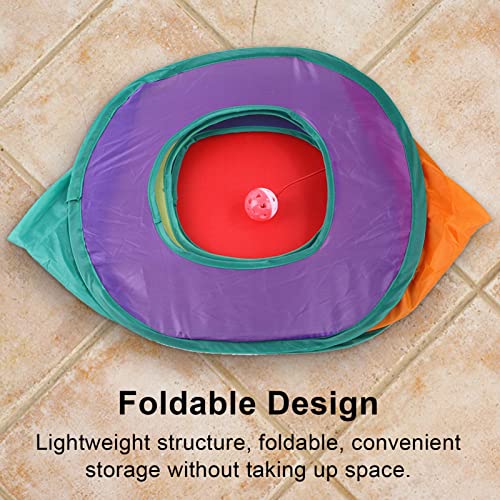 QYEW Cubo de Gato para Gatos de Interior, túneles de Gato en el Interior, Tienda de campaña Plegable para Gatos Juguete Divertido para Gatos Casa de Gato para Interiores Cueva escondida para Gatos