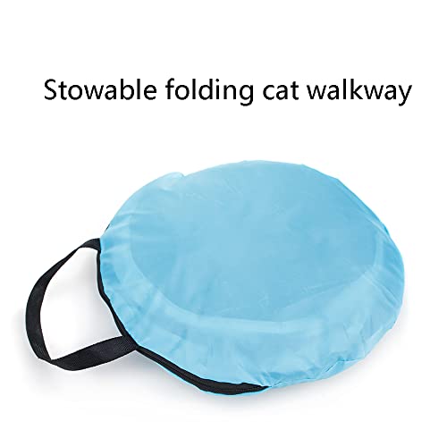 QYXY Gato Jugar Túnel Casa del Laberinto, Túnel para Gatos, Juguete con Pompón Y Campanas para Gato, Túnel Plegable Y Juguetes para Gatos con Bolsa De Almacenamiento para Cachorro De Conejo Gatito