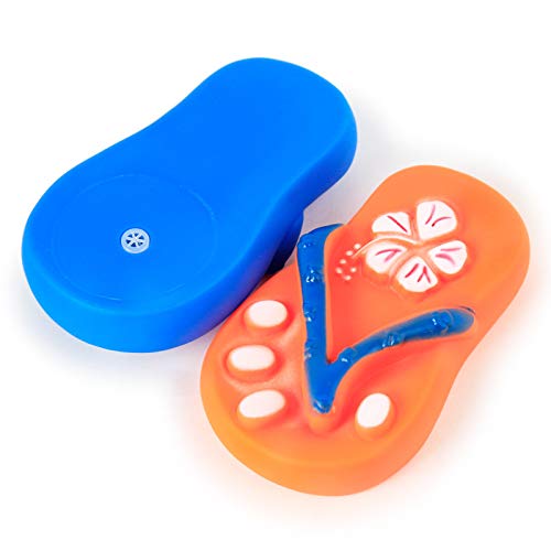 QZHYGE Zapatillas de Dibujos Animados vocales al Azar 1, Chanclas vocales ambientales, Perro, Gato, Silicona, mordida, Zapatillas, Juguetes, mejoran la Inteligencia