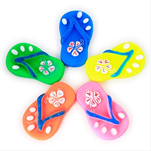 QZHYGE Zapatillas de Dibujos Animados vocales al Azar 1, Chanclas vocales ambientales, Perro, Gato, Silicona, mordida, Zapatillas, Juguetes, mejoran la Inteligencia
