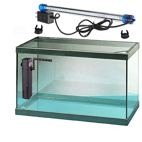 RADYS Acuario PECERA 10 litros con Filtro Y LUZ LED