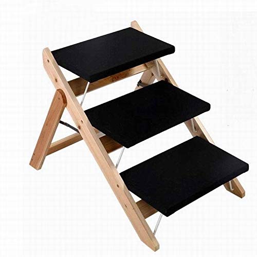 Rampa Plegable para Mascotas Escala de Madera Plegable del Perro casero Escalera del Juguete del Gato de Escalera Amazon Escalera for Mascotas Rampa Portátil para Perros y Gatos