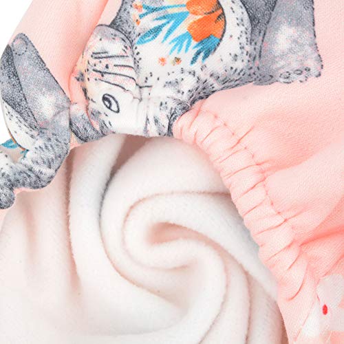 Ranphy Pijamas de perro pequeño para niño y niña, cálido mono mono para perrito gato, pijama de 4 patas, camisa con pantalón de algodón suave, ropa de dormir, ropa de mascota, rosa S