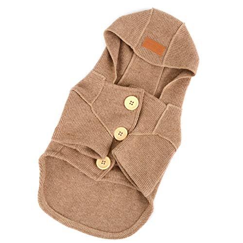 Ranphy Ropa para Mascotas para pequeñas Sudaderas GOG Sudaderas de Punto Fino suéter Cachorro Gato Traje Lindo con Capucha Abrigo Sudaderas Chaqueta Perrito Caliente Dos Manga Camisa Ropa