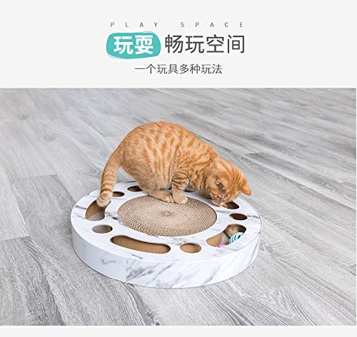Rascador De Gato Corrugado, Juguete De Campana, Carrusel De Agujero De Gato, Juguete De Gato Divertido, Suministros De Gato Túnel Redondo