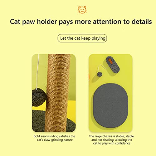 Rascador de gato Rascador de hongos Cactus Rascador Poste para gatos, Sisal Gato Rascador con Bola