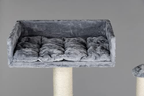 Rascador grande para gatos XXL Cat Penthouse Plus, color gris claro, árbol rascador para gatos Maine Coon, árbol para gatos grandes, árbol pesado, gato trepador para rascar muebles gruesos