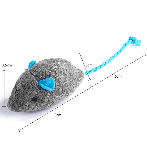 Ratón de juguete para gatos, juguetes para gatos ratón, para gatos jugar a masticar, limpieza de dientes, juguete de peluche realista, simulación hierba gatera, juguete suave masticar mascotas