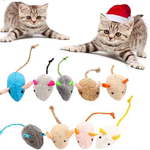 Ratón de juguete para gatos, juguetes para gatos ratón, para gatos jugar a masticar, limpieza de dientes, juguete de peluche realista, simulación hierba gatera, juguete suave masticar mascotas