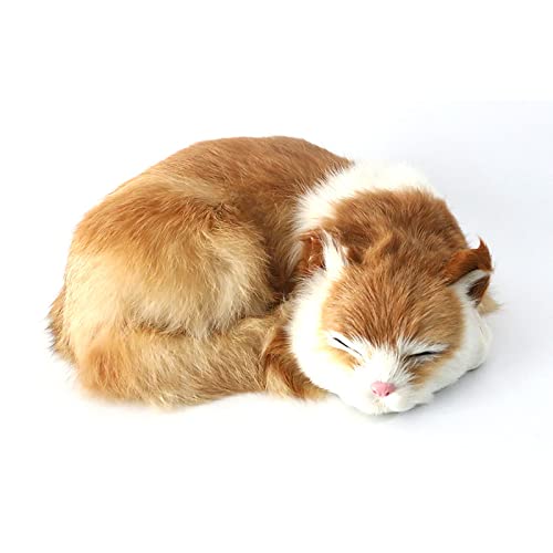 Realista Vida para Dormir Gato Gato Juguete Suave Suave Peluche Artificial Durmiente Respiración Gatito Simulado Artificial Cuero Mullido Gatito Fotografía Punta
