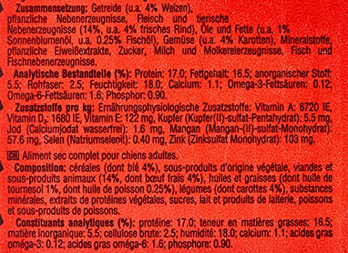 Rebekah Ginda Complete Perros Forro vacuno zanahorias y cereales, 5 x 1.5kg = 7.5 Kg