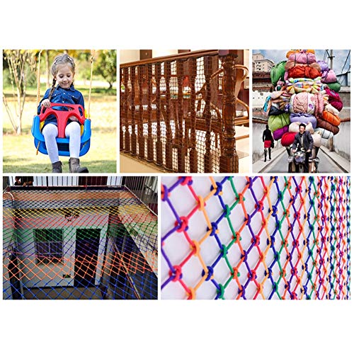Red de Cuerda Decorativa para Interior o Exterior, Red Decorativa Red De Seguridad Para Niños - Red De Rieles Para Escaleras De Seguridad - Red De Protección De Aves De Corral - Red De Seguridad Resis