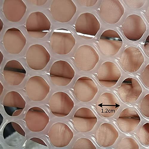 Red De Protección contra Caídas, El Plastico Malla De Esgrima Barrera para Mascotas por Evitar Niño Gatos Plantas Que Se Caen, Valla De Aislamiento, Cortable (Color : White, Size : 50cmx100cm)