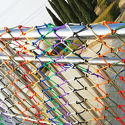 Red de puente colgante de color, juguete for mascotas, cuerda de nailon resistente anticaída, redes de carga automotrices, red de jardín, red de seguridad for niños red gatos ( Size : 2*2m )