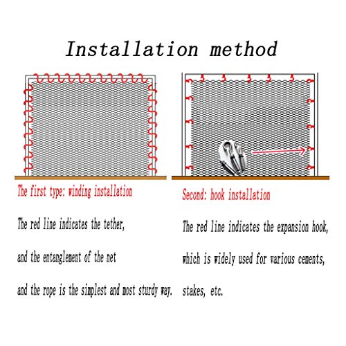 Red de Seguridad, Escaleras For Niños Red Protectora Balcón Red Resistente s La Rotura Red de Decoración Red de Gato Red de Seguridad Red de Cerco Jardín de Infantes Cerca de Patio Tamaño Múltiple Opc