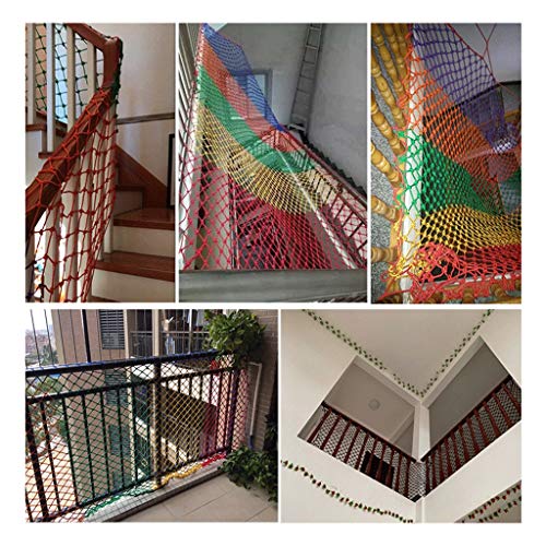 Red de Seguridad Para Balcón, Valla For Niños Balcón Red Resistente a Los Golpes Escalera Red de Seguridad Red de Decoración de Color Red de Gato Red de Nylon Red de Aislamiento de Mascotas Red de Dec