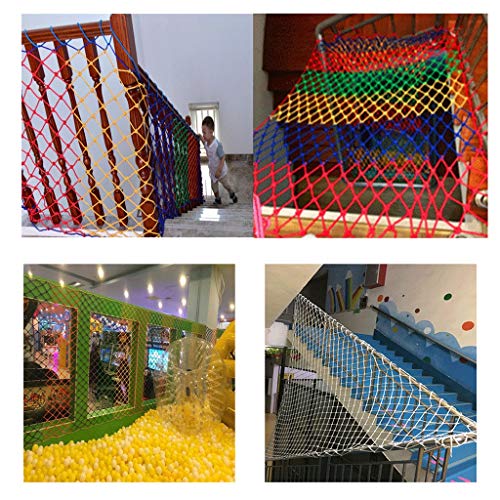Red de Seguridad Para Balcón, Valla For Niños Balcón Red Resistente a Los Golpes Escalera Red de Seguridad Red de Decoración de Color Red de Gato Red de Nylon Red de Aislamiento de Mascotas Red de Dec
