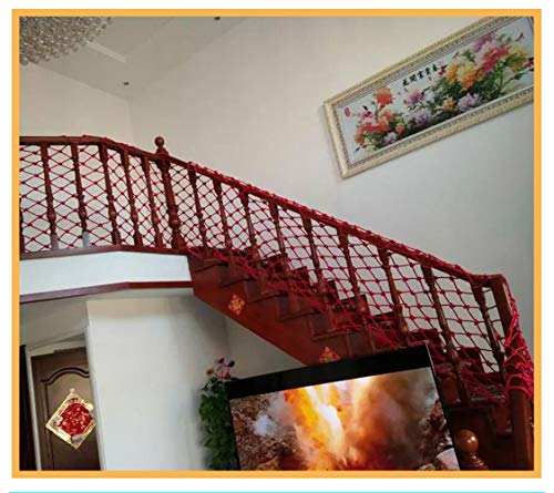 Red de Seguridad para Exteriores Red de Cuerda, Red de Seguridad, Escalera de Balcón for Mascotas, Escalera de Red Anticaída, Red de Protección, Color Decorativo, Red de Nylon, se Puede Aislar Mascota