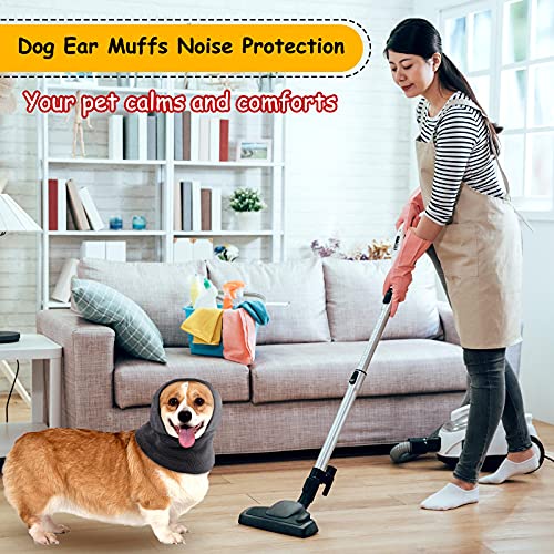 Redecilla de Perro Protector de Orejas de Perros Calentador de Cuello y Orejas Defensores de Oído de Cachorros Orejeras de Perros con Protección Acústica Redecilla de Orejas de Mascota