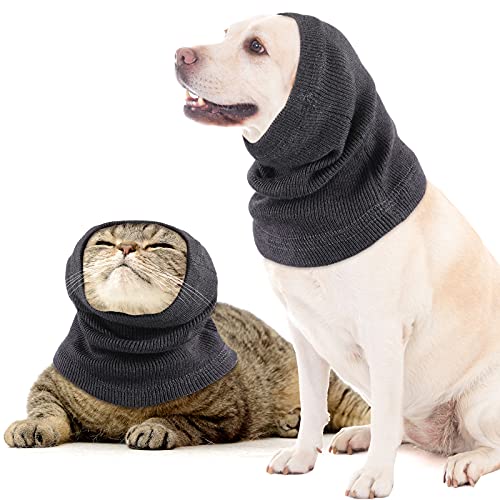 Redecilla de Perro Protector de Orejas de Perros Calentador de Cuello y Orejas Defensores de Oído de Cachorros Orejeras de Perros con Protección Acústica Redecilla de Orejas de Mascota