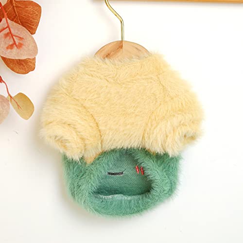 REFRIY Abrigo de AlgodóN CáLido para Clima FríO para Perros, La Rana Tiene Ojos Bizcos, Cuello Redondo, Ropa Abrigada de Invierno, Ropa Abrigada para Perros para Perros PequeñOs Abrigo,XS
