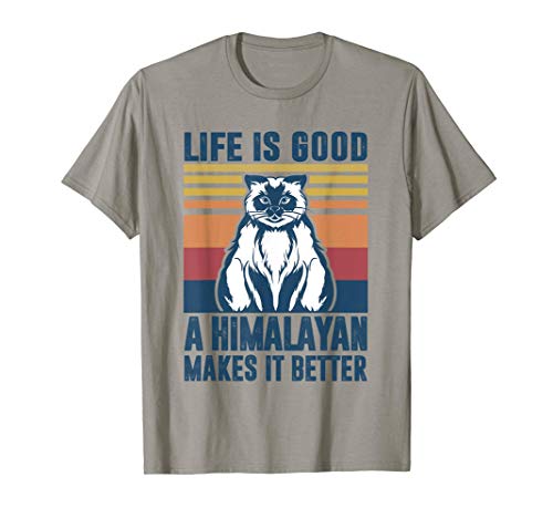 Regalos para gatos del Himalaya Hombres Mujeres Gato Mamá Camiseta