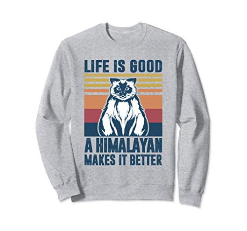 Regalos para gatos del Himalaya Hombres Mujeres Gato Mamá Sudadera