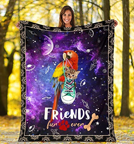 Regalos significativos para loro familiar y amigos gato divertido siempre manta de felpa manta personalizada