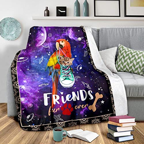 Regalos significativos para loro familiar y amigos gato divertido siempre manta de felpa manta personalizada