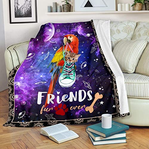 Regalos significativos para loro familiar y amigos gato divertido siempre manta de felpa manta personalizada