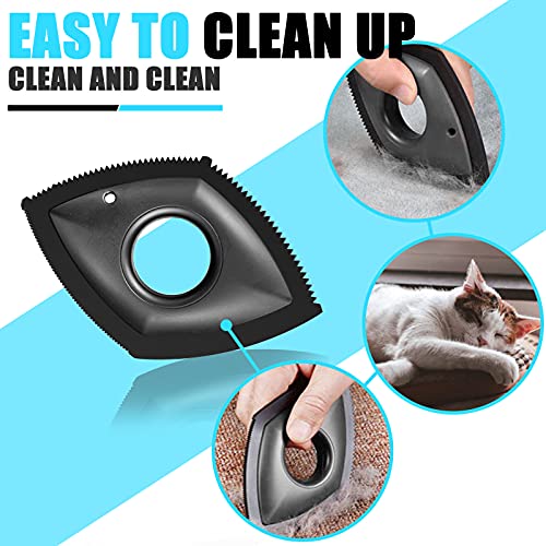 Removedor de pelo de mascotas Mini para perro gato cepillo removedor de pelo para el hogar, coche, sofá, cama, alfombra sofá profesional removedor de pelo de mascotas Detalle de pelo de silicona negro