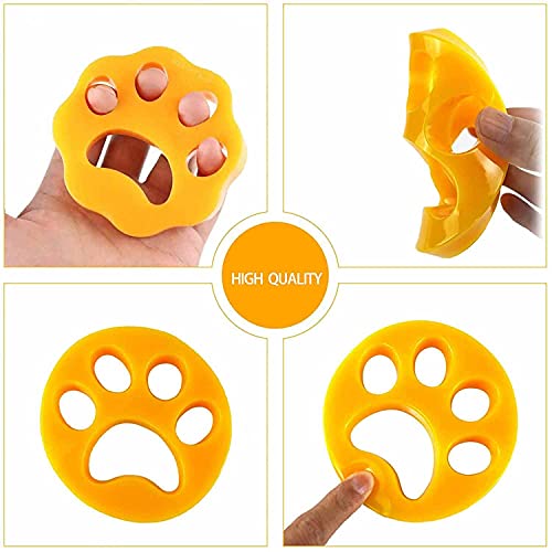 Removedor de pelo de mascotas para lavandería, ropa de perro y gato, no tóxico, reutilizable (Cinquefoil)