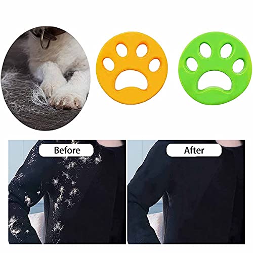 Removedor de pelo de mascotas para lavandería, ropa de perro y gato, no tóxico, reutilizable (Cinquefoil)