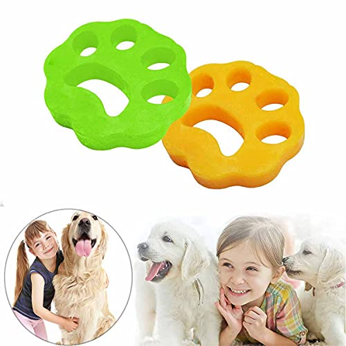 Removedor de pelo de mascotas para lavandería, ropa de perro y gato, no tóxico, reutilizable (Cinquefoil)