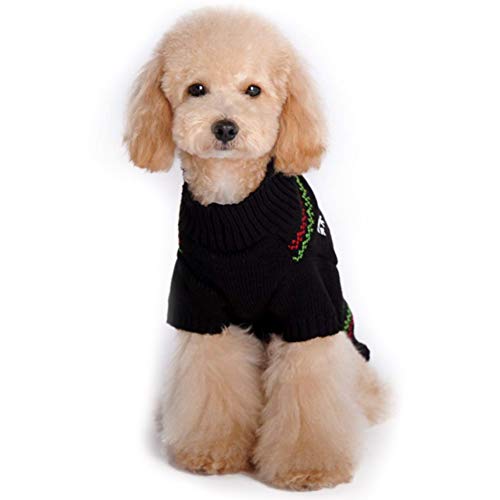 Reno De La Historieta Perro Suéteres De Navidad del Gato del Animal Doméstico De Géneros De Punto De Invierno Ropa De Abrigo, Los Trajes De Halloween Thanksgiving Navidad para Gato Cachorro,XXS