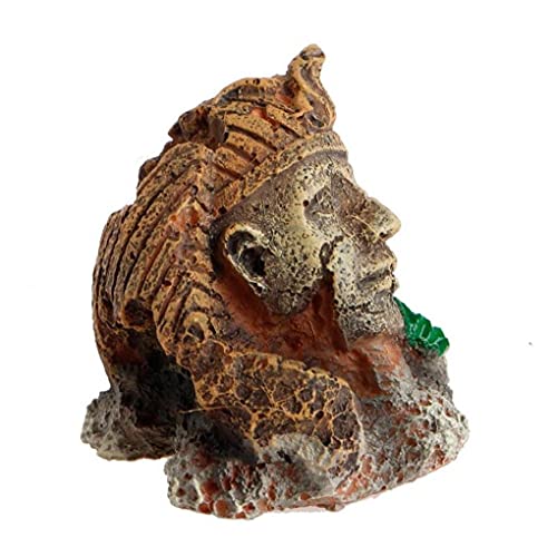 Resina Artificial Antiguo Faraón Egipcio Esfinge Ruinas Pilar Roman Style Estatua Acuario Decoraciones del Acuario Ornamento