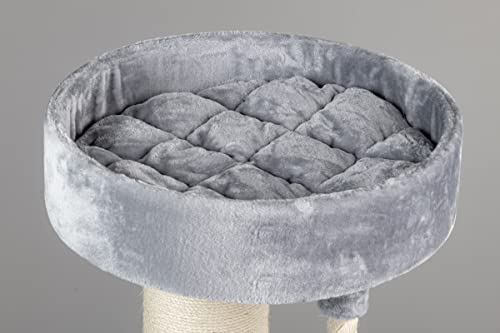 RHRQuality Maine Coon Sleeper Plus - Rascador grande para gatos, estable, tamaño XXL, color gris claro