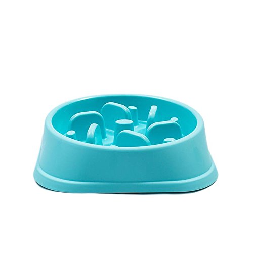 Rinsduall Cuenco para Perros Anti Schling Bowl Cuenco Slow Food para Perros/Gatos