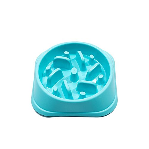 Rinsduall Cuenco para Perros Anti Schling Bowl Cuenco Slow Food para Perros/Gatos