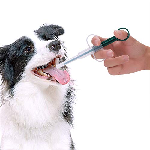 ROBAKO Alimentador de tabletas para píldoras para Mascotas, dispensador de píldoras para medicamentos, Pistola para píldoras para Mascotas, jeringa de Punta Suave (3 Piezas)