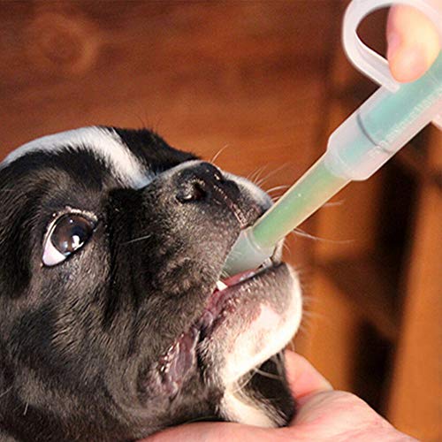 ROBAKO Alimentador de tabletas para píldoras para Mascotas, dispensador de píldoras para medicamentos, Pistola para píldoras para Mascotas, jeringa de Punta Suave (3 Piezas)