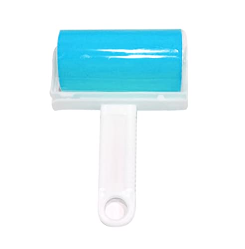 Rodillo de Pelusa de Gel Reutilizable Lavable, Rodillo de Pelusa de Gel TPR de Mano, Rodillo de Pelusa recogedor de Pelusa removedor de Pelusa de Ropa de Pelo de Mascotas Rodillo Lavable con Mango
