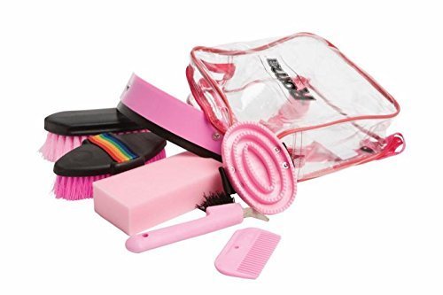 Roma Mochila Set 7 Piezas Caballo y Pony Grooming, Rosa